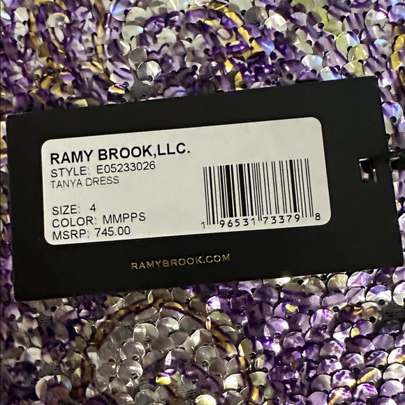 Ramy Brook Tanya dress Lilac Paisley - Picture 4 of 10